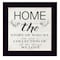 Homeroots Home the Story of Who We Are Black Framed Print Wall Art 404811 - alternate 1