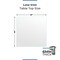 Fab Glass And Mirror 18in Square Ultra Clear Glass Table Top, Flat Edge, Low Iron Extra Clear Tempered Glass 1/4 LI-18SQ6THFL - alternate 3