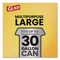Glad 30 gal Trash Bags, 30 in x 33 in, Super Heavy-Duty, 1.05 mil, Black 78952 - alternate 9