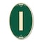 Signmission Letter I, 12 Inch X 18 Inch Architectural Oval, Heavy Gauge Aluminum A-OV-G-1218-22948 - alternate 1