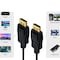 Sanoxy 6ft Gold Plated Premium DisplayPort Male to Male Cable with Latches, Version 1.4 VESA Certified DP112-1106 - alternate 3