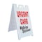 Signmission Urgent Care Walk-ins Welcome, A-Frame & 2 Decals Installed, Heavy-Duty Plastic Frame SBHD-D-2436-Urgent Care Walk-ins Welcome - alternate 1