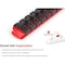 Tekton 3/8 Inch Drive x 18 Inch Socket Rail, 20 Clips (Red) OSR13120 - alternate 4