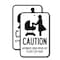 Signmission Caution - Automatic Door Opens Out Please Step Back wit, 12'' X 18'', Heavy Gauge Aluminum, 2PK A-1218-2PACK-24287 - alternate 1