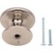 Designperfect 1-1/4 Diameter Round Cabinet Knob, Brushed Satin Nickel DPA-R18KSNB - alternate 2
