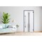 Vdomdoors Steel Door Deux 1717 Gray Graphite Stainless Inserts Single Modern Painted 36x80 DEUX1717EXD-GRE-W36xH80-RH-O - alternate 5