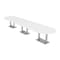 Skutchi Designs Racetrack Conference Table With Power Unit, 48 in W, 216 in L, White HAR-RAC-48X216-DOU-W960-NA - alternate 1
