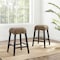 Crosley Edgewater 2-Piece Backless Counter Height Bar Stool Set CF502527-SG - alternate 3
