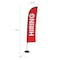 Showdown Displays 13 Ft  Premium Blade Sail Sign Kit (Double-Sided With Spider Base) - Hiring Red 908121-004 - alternate 2