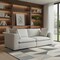 Homeroots 88" Gray Fabric Modular Sofa With Brown Legs 641018 - alternate 3