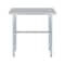 Amgood 16 in. x 36 in. Open Base Stainless Steel Work Table WT-1636-RCB-Z - alternate 3