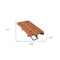 Homeroots 28" Brown Premium Wall Mount Teak Shower Bench 402210 - alternate 2