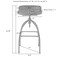 Crosley Edison Adjustable Height Swivel Bar Stool CF522126-NA - alternate 5