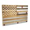 Homeroots 24" X 36" Brown and Gray Stars And Stripes Wood and Metal Hanging Dimensional Sculpture 489477 - alternate 1