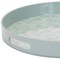 Homeroots 14" Pale Sage Mushrooms Round Serving Tray With Handles 634503 - alternate 2