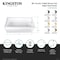 Kingston Brass 66-Inch Acrylic Rectangular 3-Wall Alcove Tub Combo w/ Waste and Overflow Drain, Right Hand Drain CVTAP663222R8 - alternate 4