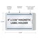 C-Line Products Label Holder, Polypropylene, 4 in H 87701 - alternate 4