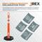 Jrex Safety 42 in Ring Loop Orange Traffic Delineator Post with 13 LB PVC Base, Full Pallet 96 DLRB-JR-ORG-42-FP96 - alternate 2