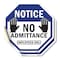 Signmission Notice No Admittance Employees Only, 6 inch X 6 inch, Vinyl Decal, 2PK OC-D-2PACK-6-52 - alternate 1
