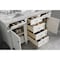 James Martin Vanities 60" D Vanity, Bright White w/Victorian Silver Top w/FreePower Wireless Charger 655-V60D-BW-FVSL - alternate 4