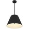 Homeroots 16" Black Aluminum Cone LED Dimmable Outdoor Pendent Hanging Light 683467 - alternate 4