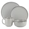 Elama Leo 16 Piece Stoneware Dinnerware Set In Light Gray ELM-LEO-LG - alternate 5