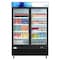 Koolmore 53 in. Commercial Merchandiser Refrigerator w/ Two Swinging Glass Doors, 45 cu. ft. and LED Lights MDR-2GD-45C - alternate 1
