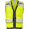 Ironwear Safety Vest w/ Snap Button Closure, Radio Clips & ID Holder, Lime/5X-Large 1279-LS-RD-CID-5XL - alternate 1