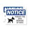 Signmission Forget The Dog Beware Of Wife Sign With Symbol, 14 Inch X 10 Inch, Vinyl Decal, 2PK OS-2PACK-NS-D-1014-L-12876 - alternate 1