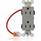 Leviton Straight Blade Receptacle, 5-15R, 15 A, 125V AC, Flush Mount, Self-Grounded M1626-SCG - alternate 1
