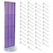 Azar Displays Purple Two-Sided Pegboard Floor Display On Revolving Studio Base with 50 6in Clear Hooks 700780-PUR-6C50 - alternate 1
