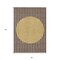 Homeroots 8' X 10' Brown And Beige Striped Washable Indoor Outdoor Area Rug 597154 - alternate 4