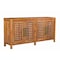Homeroots 71in Brown Solid Wood Carved Geometric Sideboard with Four Doors 634325 - alternate 6