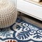 Jonathan Y Cassis Ornate Ogee Trellis High-Low Blue/Multi 2 ft. x 10 ft. Indoor/Outdoor Runner Rug AMC105A-210 - alternate 4
