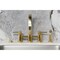 Kingston Brass Bridge Kitchen Faucet with Brass Sprayer, Brushed Brass KS8267DLBS - alternate 3