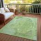 Homeroots 10' X 14' Artichoke Green And Mint Green Abstract Washable Indoor Outdoor Area Rug 615685 - alternate 4