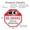 Signmission Be Aware CCTV In Operation, 10 Inch X 10 Inch, Plastic Sign OC-P-10-32 - alternate 4
