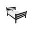 Homeroots Black Solid Wood Twin Bed Frame 546934 - alternate 5