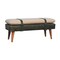 Homeroots 35in Brown Boucle and Solid Wood Upholstered Storage Bench With Cabinet 717468 - alternate 6