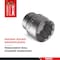 Teng Tools 25/32 Inch 12 Point Sae 1/2 Inch Drive Shallow Chrome Vanadium Socket M120125-C - alternate 4