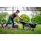 Polar Trailer 10 Cu. Ft. Heavy Duty Utility Garden Cart, Wheelbarrow with Handle, 20in Solid Rubber Wheels, Black 8376 - alternate 5