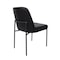Manhattan Comfort Loft Metal Vegan Leather Side Chair in Black - Set of 2 DC1533-2 - alternate 3