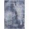 Homeroots 9' X 12' Navy Blue And Sky Blue Abstract Washable Indoor Outdoor Area Rug 587294 - alternate 4