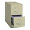 Hirsh 15" W 2 Drawer Vertical File Cabinet, Putty, Letter 14415 - alternate 3