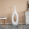 Uniquewise 44-Inch Frosted White Fiberglass Tall Floor Vase - Decorative Vase for Modern Home Decor QI004677.L - alternate 7
