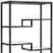 Homeroots Black Metal and Glass Seven Tier Etagere Bookcase 527579 - alternate 4