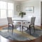 Homeroots 8' Gray And Gold Round Geometric Washable Indoor Outdoor Area Rug 617916 - alternate 7