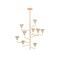 Hudson Valley Lighting Alora 44 in. Chandelier Vintage Gold Leaf/Gilded Ivory 1289-VGL/GLI - alternate 3