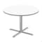 Correll Round Cafe Table, 48 in W, 48 in L, 29 in H, Particleboard Top, Frosty White SXT48DER-80-98-13 - alternate 1