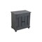 Homeroots 28" Distressed Gray Solid Wood Nightstand With Storage 555410 - alternate 3